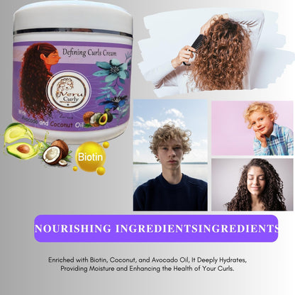 VeruCurly Curl Cream for Wavy Hair – Pack of 2 (32 oz) | Hydrating, Non-Sticky, Breakage Protection