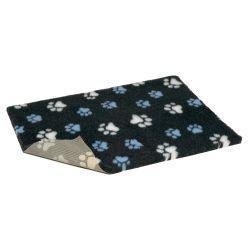 Vetbed Non Slip Blue & White Paw Grey