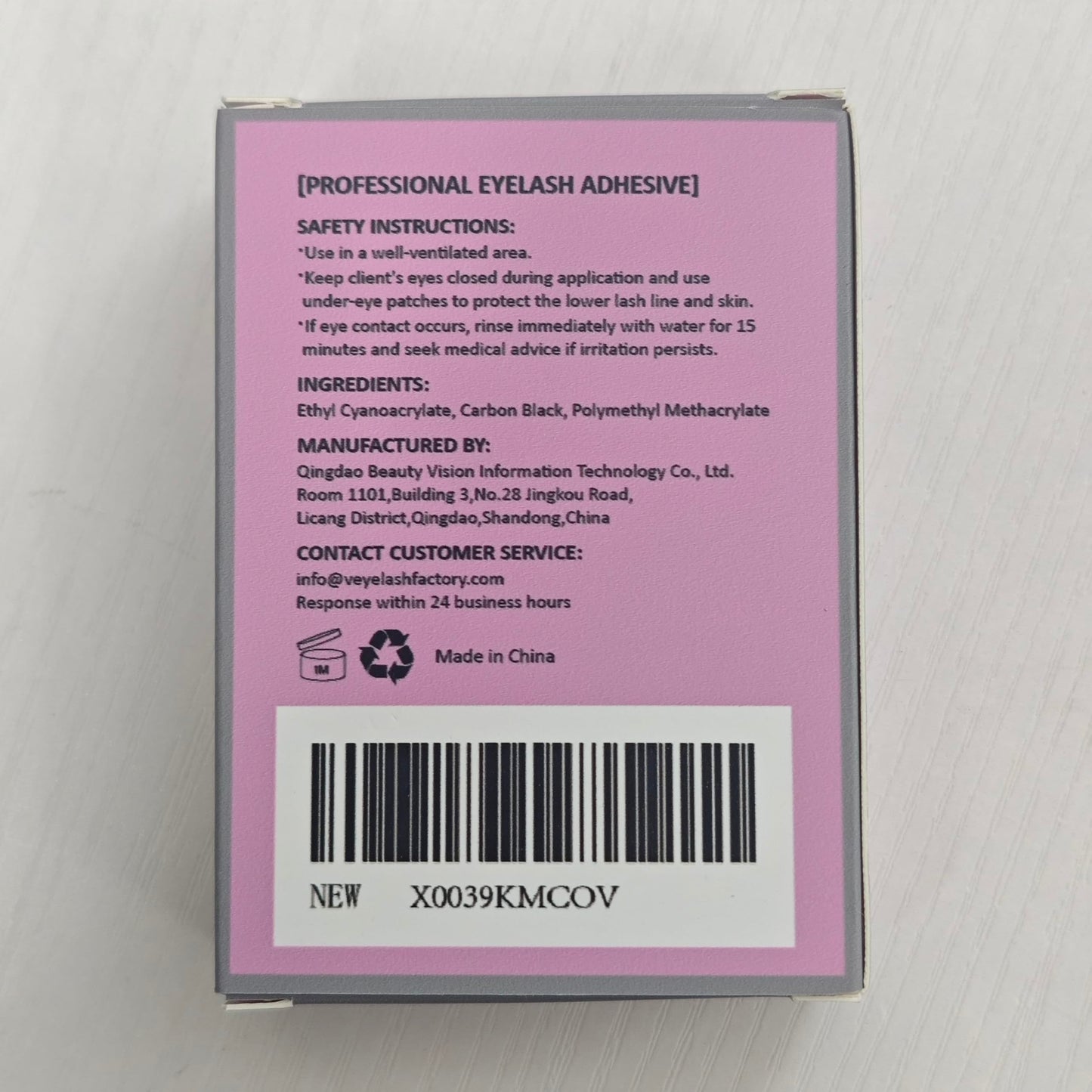 VEYES INC Eyelash Extension Glue – Extra Strong Black 5ml, 1s Dry Time, Up to 8 Weeks Hold