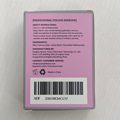 VEYES INC Eyelash Extension Glue – Extra Strong Black 5ml, 1s Dry Time, Up to 8 Weeks Hold