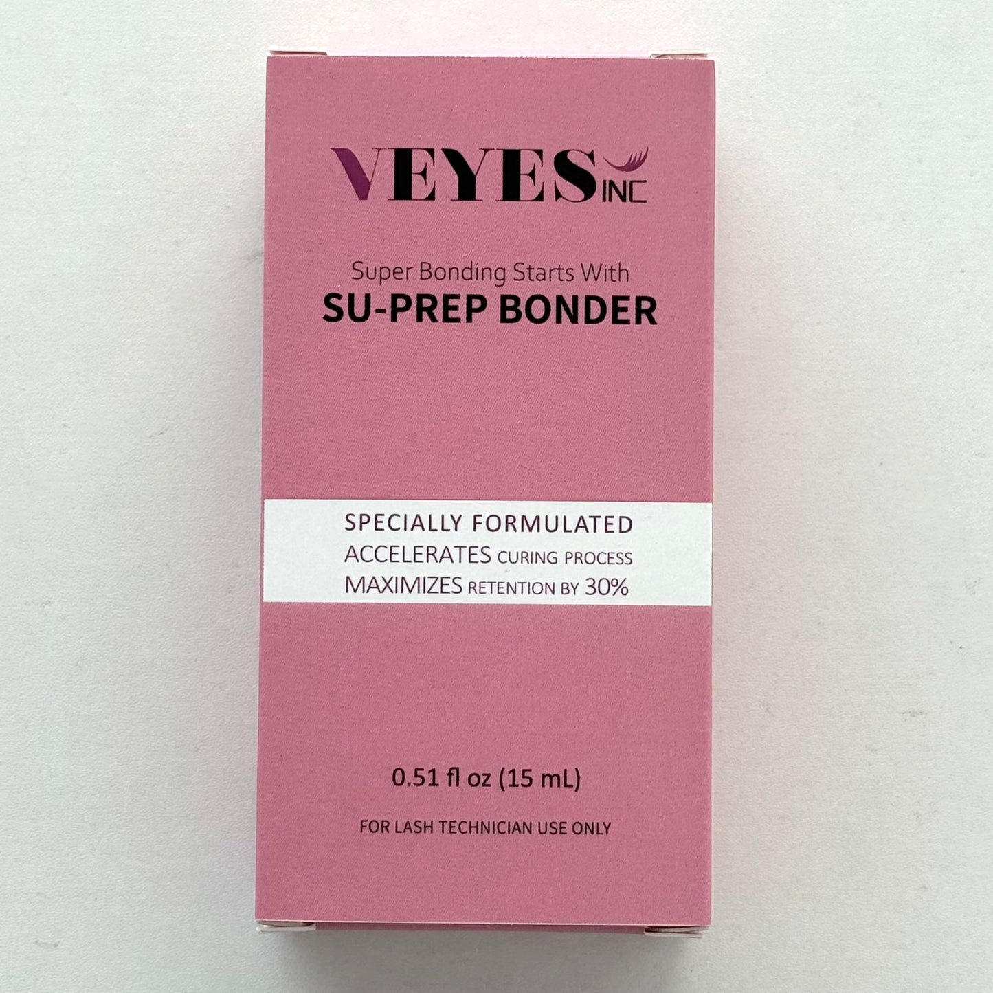 VEYES INC Super Lash Bonder for Eyelash Extensions – SU-PREP Bonder, Glue Accelerator, Sealant (15ml)