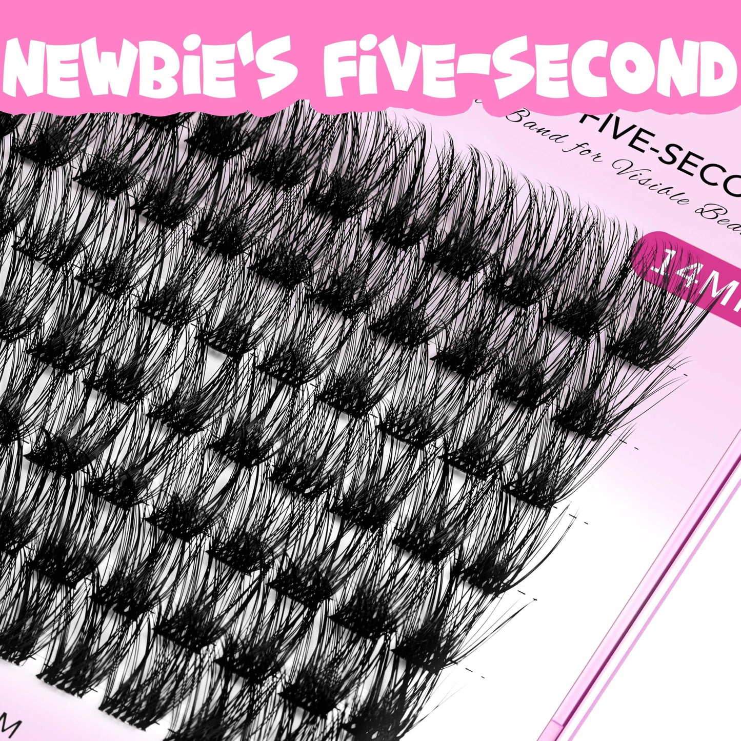 VEYESBEAUTY Lash Clusters Five-Second Series Dreamy 10mm DIY Eyelashes
