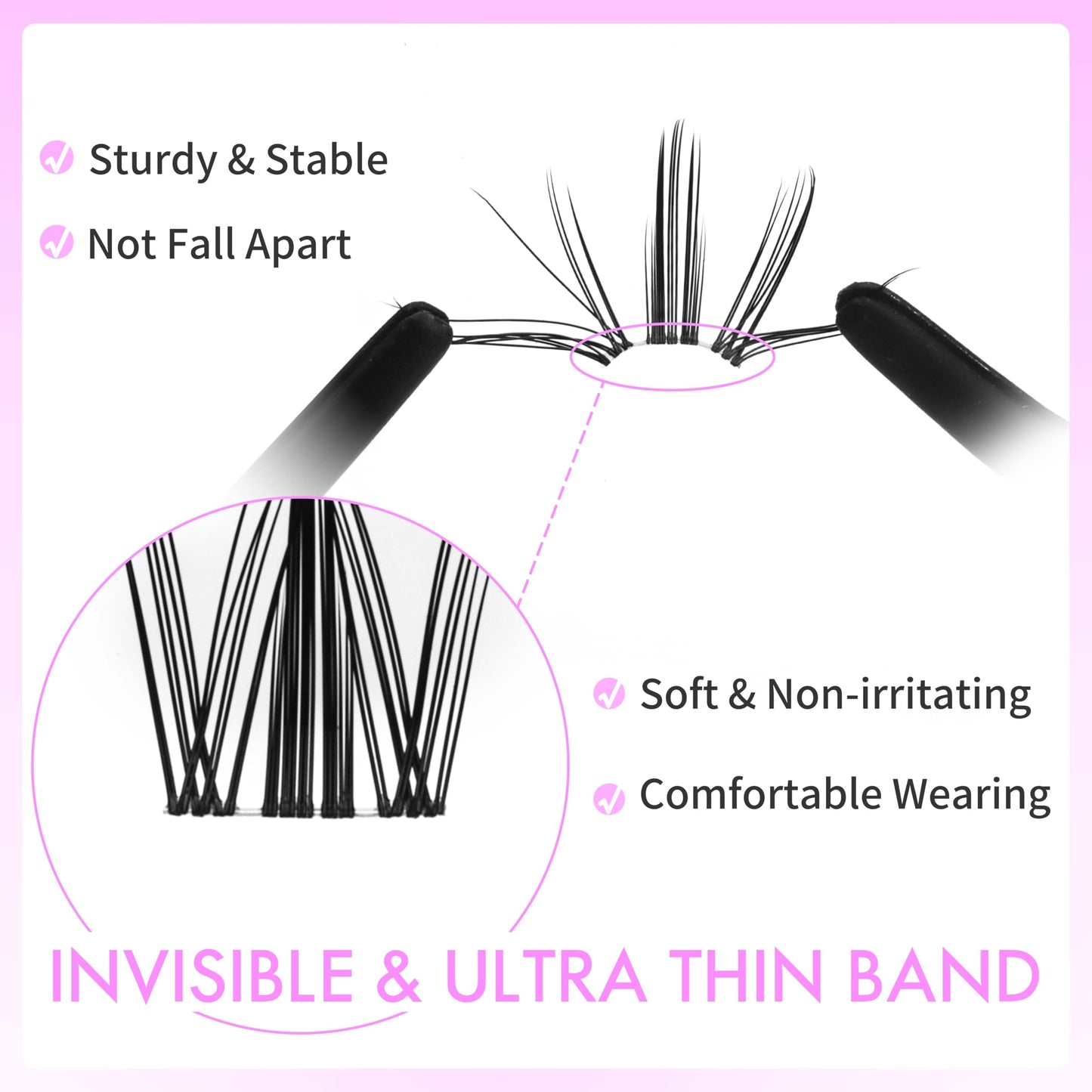 VEYESBEAUTY Manga Lash Clusters — DIY False Lashes for Quick, Natural-Looking Lashes (8–18mm)