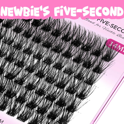 VEYESBEAUTY Lash Clusters: DIY Five-Second Wispy Lashes, 12mm