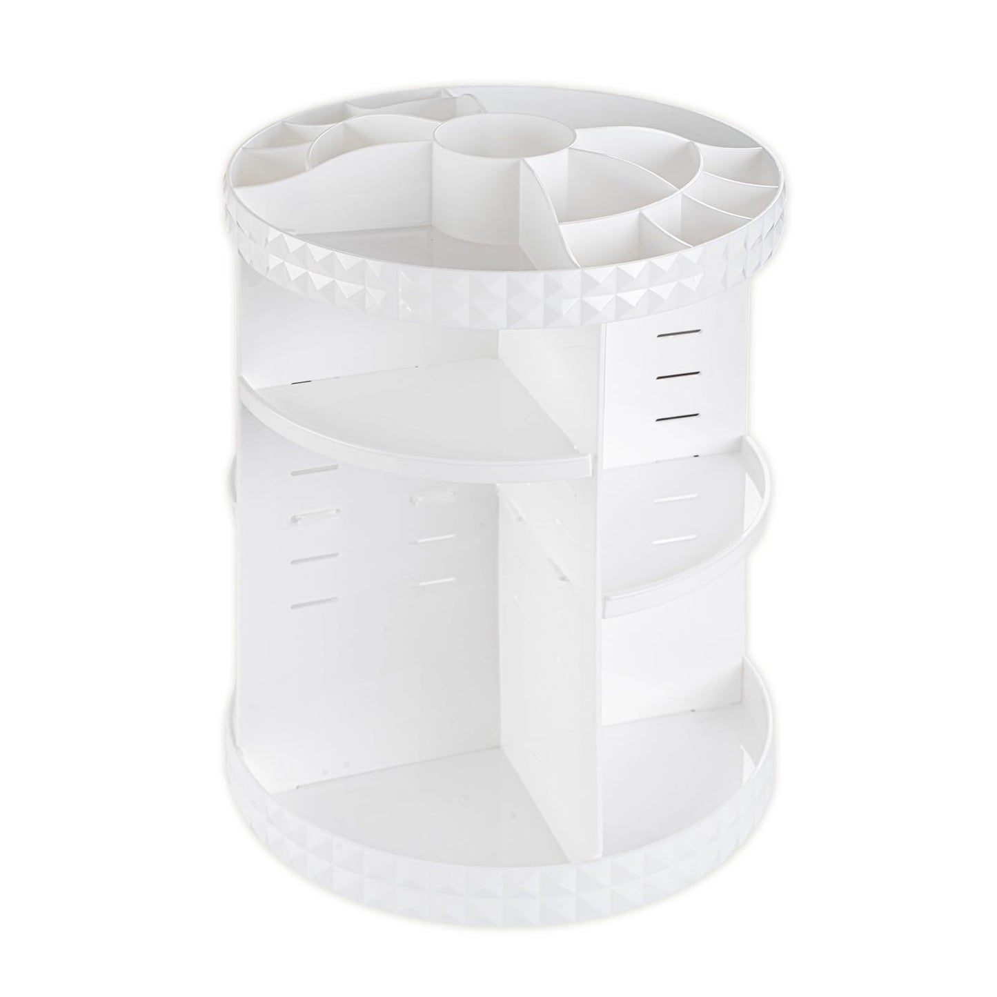 V-HANVER 360° Rotating Makeup Organizer | Large-Capacity Acrylic Vanity Storage