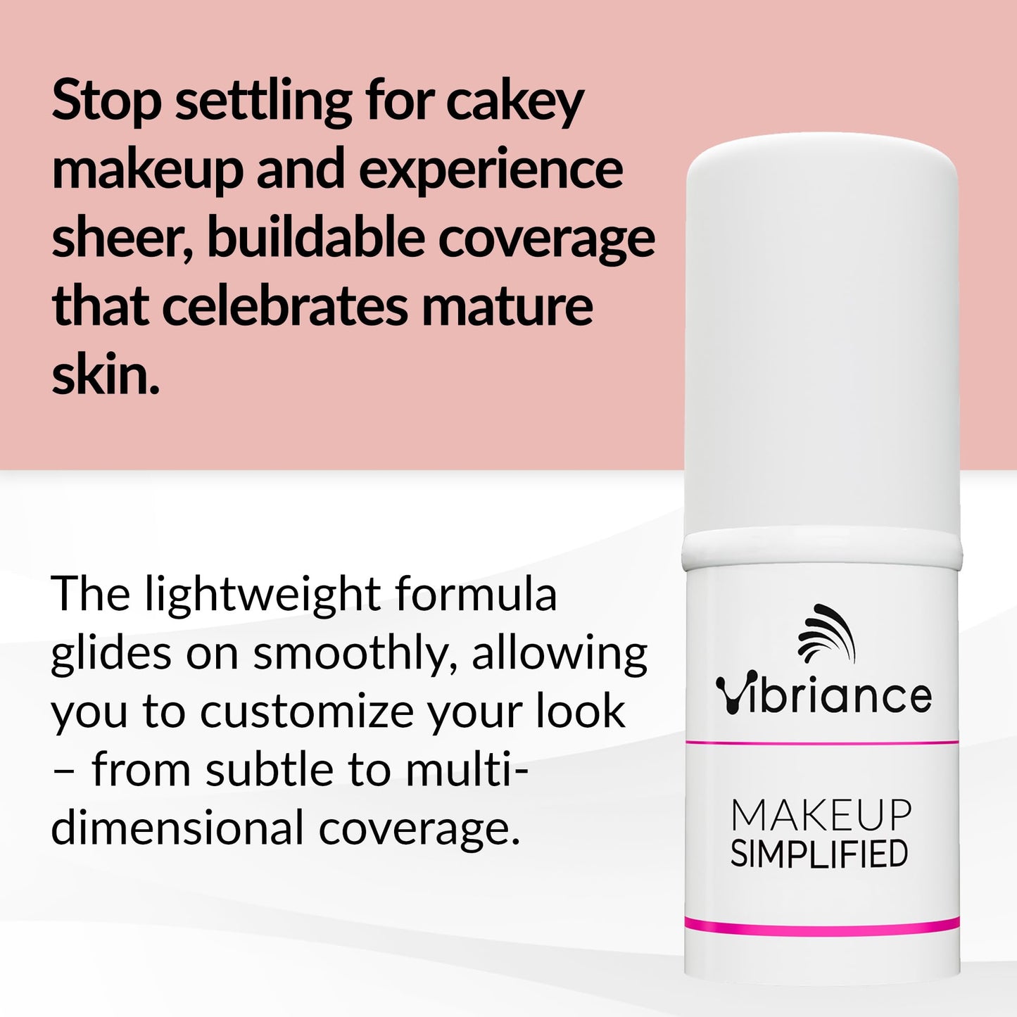 Vibriance Complexion Sticks – Lightweight 3-in-1 Foundation for Mature Skin (Light)