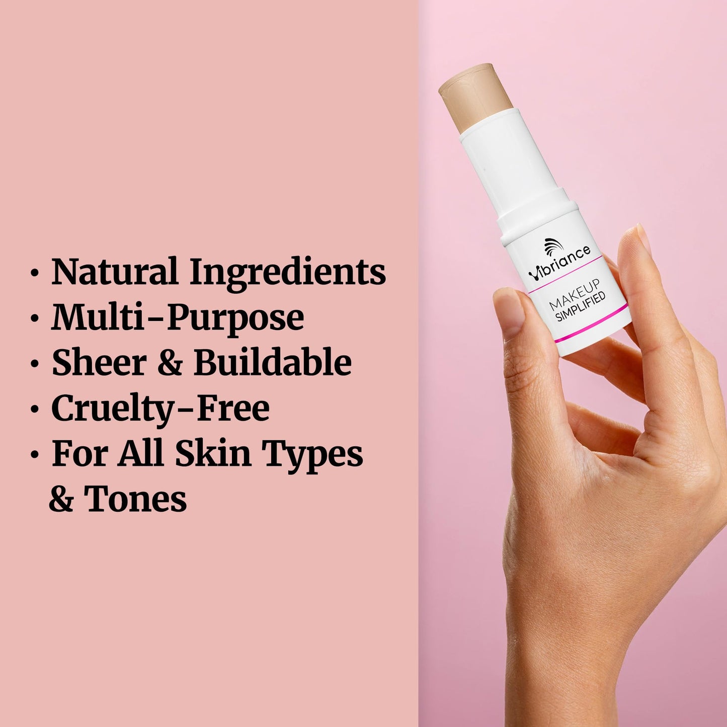 Vibriance Complexion Sticks – Lightweight 3-in-1 Foundation for Mature Skin (Light)