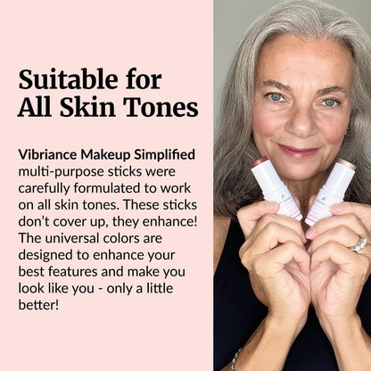 Vibriance Cream Blush Stick – All-in-One Radiance for Mature Skin | Makeup Simplified