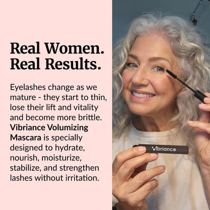 Vibriance Volumizing Tubing Mascara, Soft Black – Hypoallergenic, Moisturizing, 50+ Friendly Tubing Formula