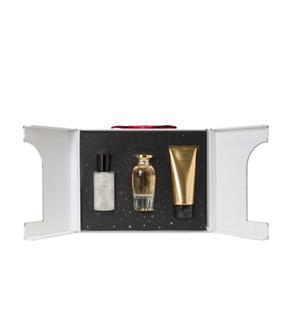 Victoria's Secret Heavenly 3-Piece Luxe Fragrance Gift Set – 1.7 oz EDP, Travel Lotion & Candle