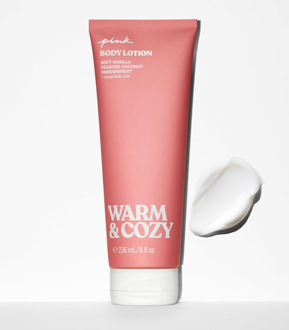 Victoria's Secret PINK Warm & Cozy Fragrance Body Lotion — Vanilla, Coconut & Passionfruit (8 oz)