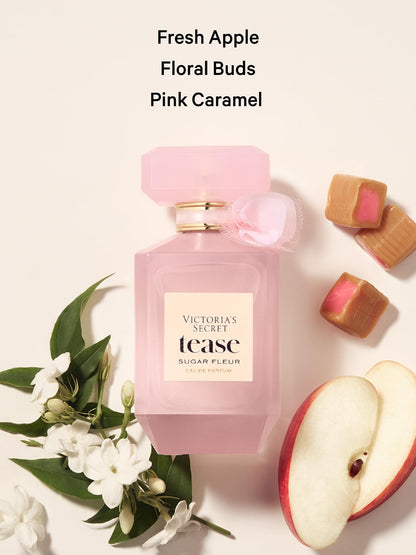 Victoria's Secret Tease Sugar Fleur Fragrance Mist – Fresh Apple, Floral Buds & Pink Caramel (8.4 oz)