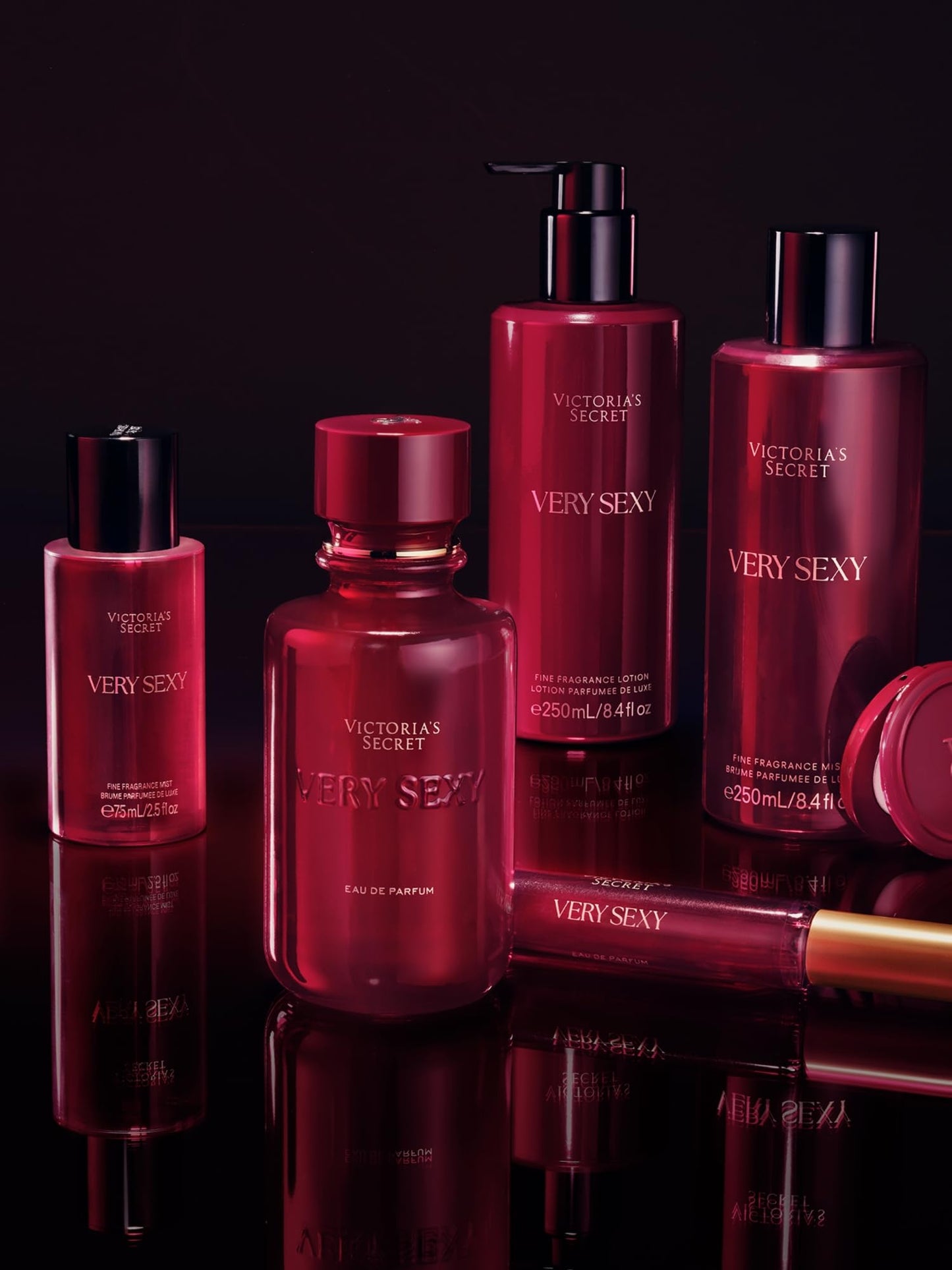 Victoria's Secret Very Sexy 3 Piece Luxe Fragrance Gift Set | Eau de Parfum 1.7 oz, Travel Lotion & Shimmer Mist