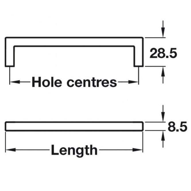 Viefe Modern Brushed Copper Cabinet Door Handle Balimore HAF108