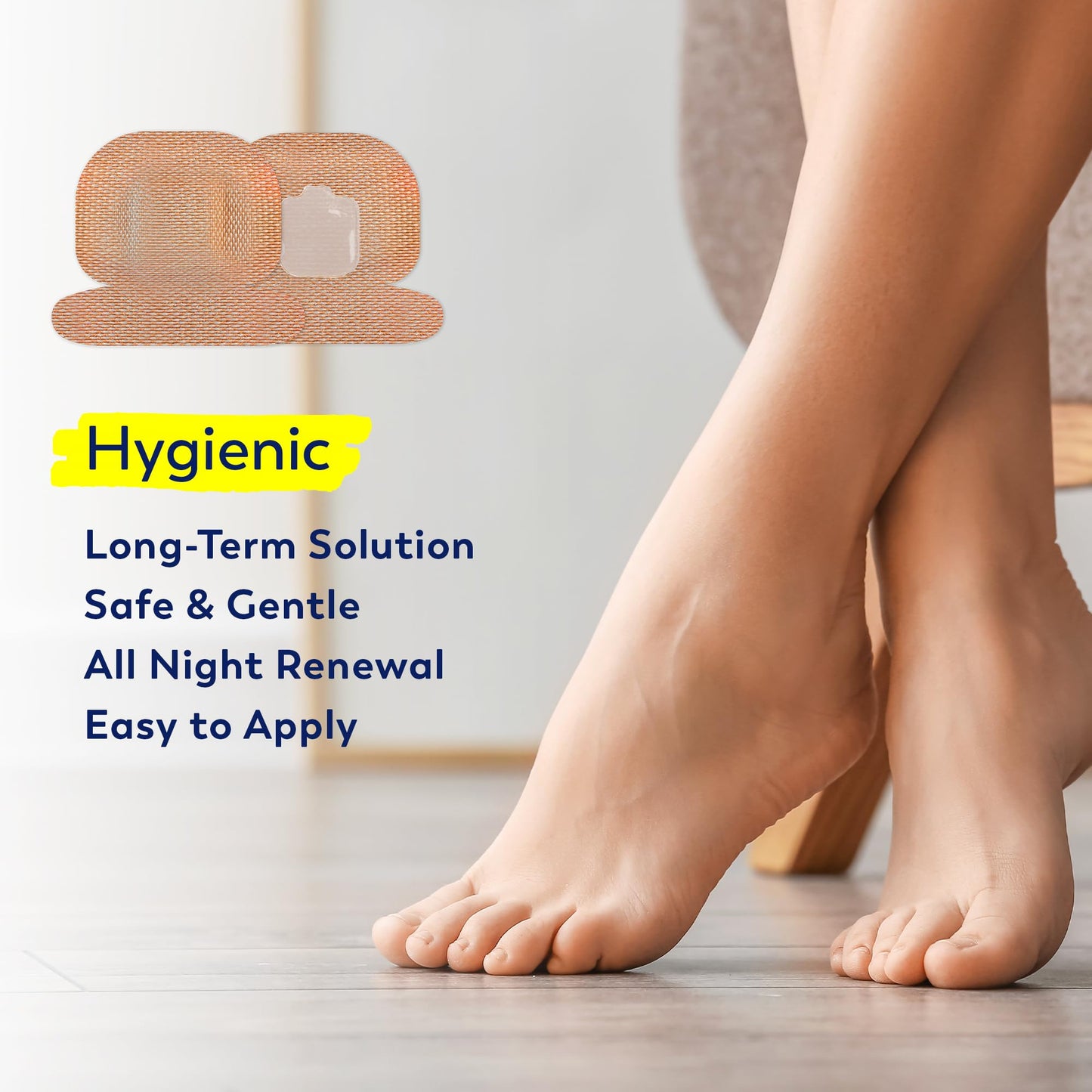 VigorWell Toenail Fungus Treatment Extra Strength - 32 Nighttime Hydrogel Patches for Overnight Nail Repair