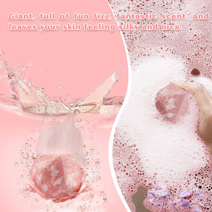 VIIPHA Huge D20 Bath Bombs with Surprise Dice Inside – Dragon Blood 11oz Gift Box