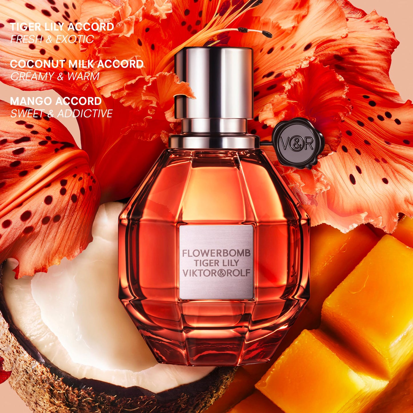 Viktor&Rolf Flowerbomb Tiger Lily Mother's Day Luxury Perfume Set – 1.7 fl oz, 0.3 fl oz & 0.2 fl oz
