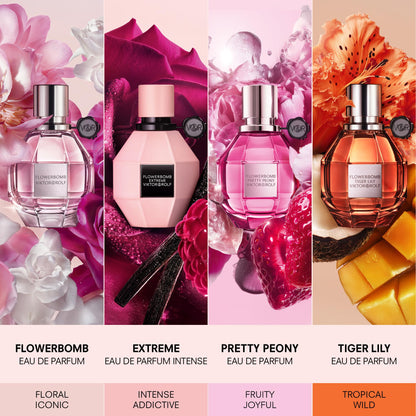 Viktor&Rolf Flowerbomb Pretty Peony – Floral & Fruity Perfume for Women | 3.4 Fl Oz