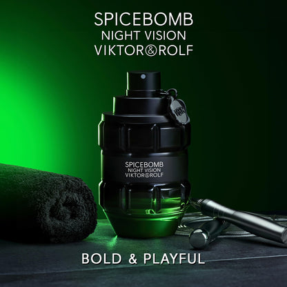 Viktor&Rolf Spicebomb Nightvision Gift Set – Woody & Spicy EDT, 3 oz + Travel Size