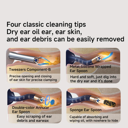 VILLA ART Earsight Plus E33R Ear Wax Removal Tool Camera — Family Otoscope Kit
