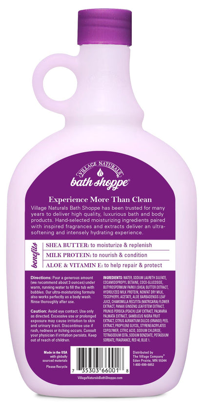 Village Naturals Bath Shoppe Lavender Chamomile Milk Bath – Hydrates Skin with Shea Butter & Vitamin E (2 × 28 oz)