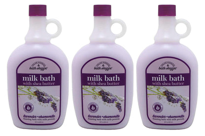 Village Naturals Therapy Bath Milk Bath Ultra-Moist Lavender & Chamomile – 3 Pack (28 oz each)