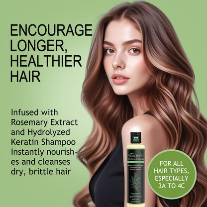 Vimchaw Organic Rosemary Hair Growth Shampoo – Strengthening with Hydrolyzed Keratin