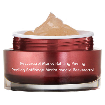 Vine Vera Merlot Facial Peeling Gel – Gentle Resveratrol Exfoliator for Dry, Sensitive, Mature Skin
