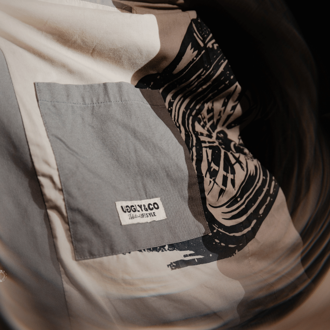 Grey Flattrack Moto Shacket