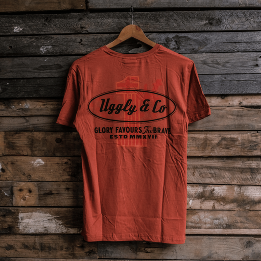 Rust Flattrack No.1 Tee