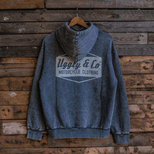 Blue Diamond Acid Wash Hoodie