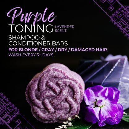Viori Purple Shampoo Bar: Longsheng Rice Water & Natural Ingredients for Blonde Hair – Neutralizes Brassy Tones