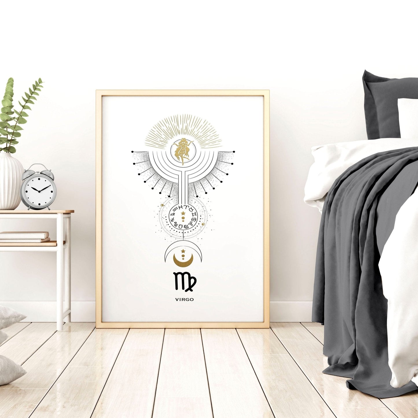 Virgo wall art print | Zodiac horoscope signs