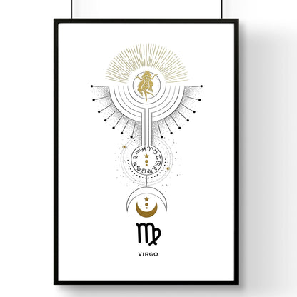 Virgo wall art print | Zodiac horoscope signs