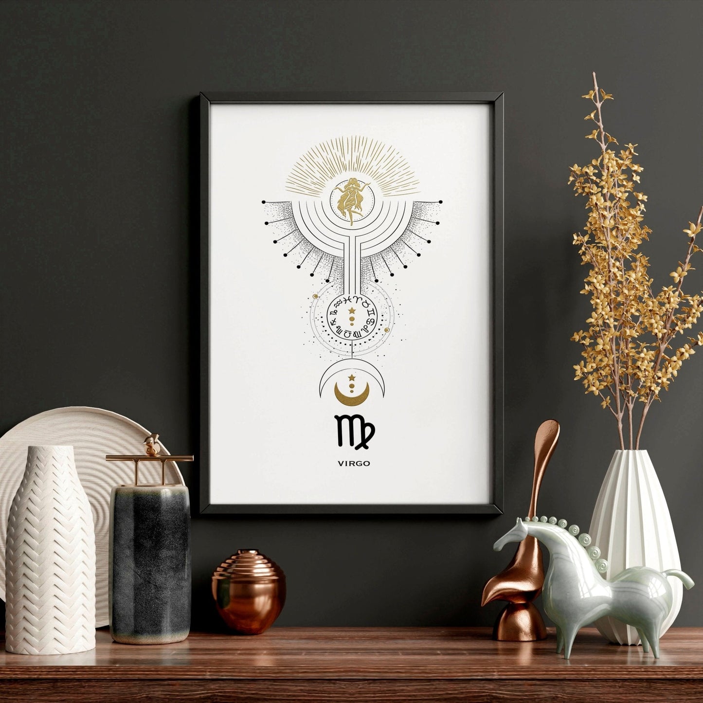 Virgo wall art print | Zodiac horoscope signs