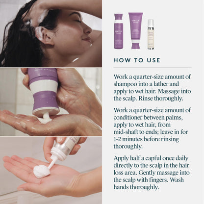 Virtue Flourish Hair Growth Regimen for Women | Minoxidil 5% Foam, Sulfate-Free & Color-Safe
