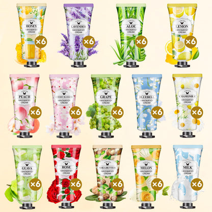VISCOO 84-Pack Hand Cream Gifts Set for Women – Travel-Size Moisturizers in Bulk