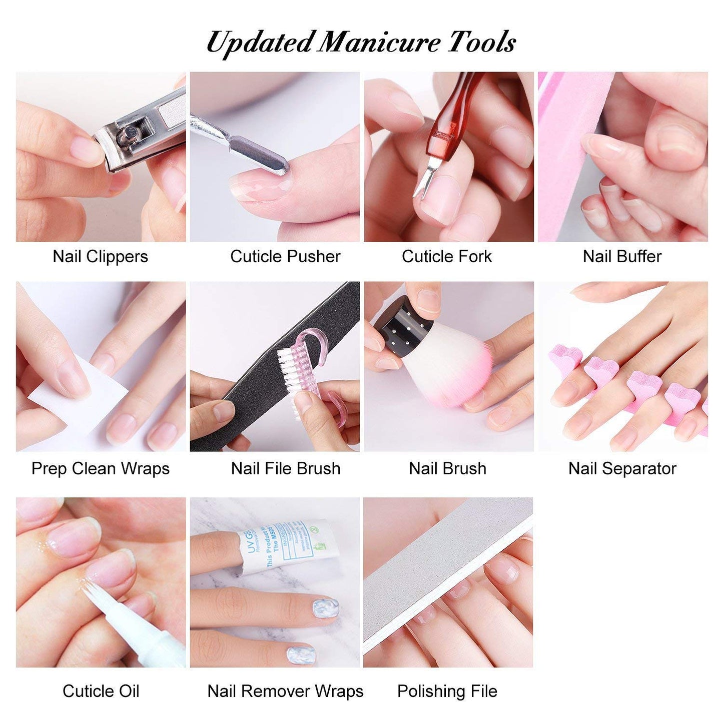 Vishine Gel Nail Polish Starter Kit + 48W SUNOne Lamp – 6 Colors, Base & Top Coats