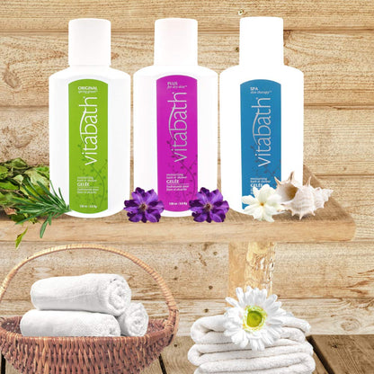Vitabath Original Spring Green Moisturizing Bath & Shower Gel – Hydrating Gelee Cleanser (128 oz)