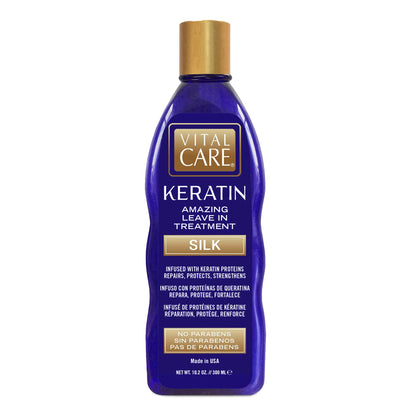 Vital Care Keratin Amazing Leave-In Silk Treatment – Gentle Daily Hydration & Shine