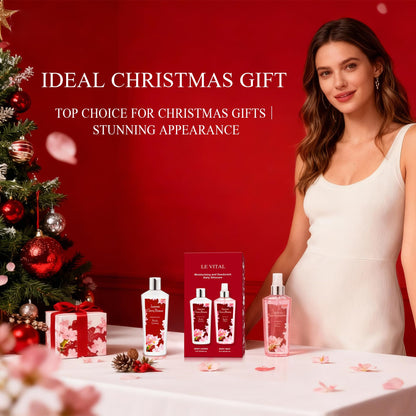 Vital Luxury Japanese Cherry Blossom Bath & Body Care Set – Mist & Cream (8 oz each)