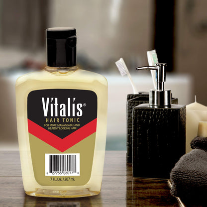 Vitalis Hair Tonic 7 oz – 3-Pack (21 oz total) | Light, Non-Greasy Styling for All Hair Types