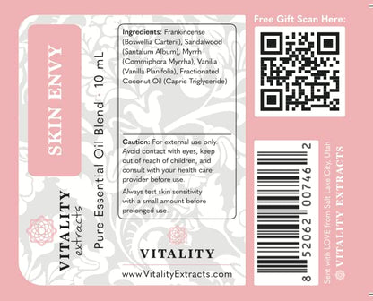 Vitality Skin Envy Face Moisturizer Serum | Coconut Oil, Collagen, Vitamin E, Vegan