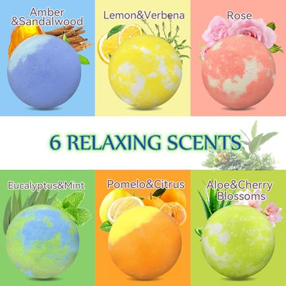 Vivifyrean Bath Bombs for Men | 12-Pack Self-Care Gift Set