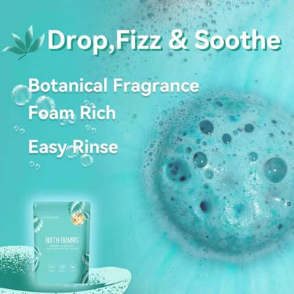Vivifyrean Bath Bombs Gift Set – 8 Organic Fizzing Bath Bombs for Women