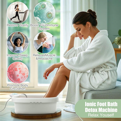 VnioLife Ionic Foot Bath Detox Machine – Home Spa, Portable Foot Spa System