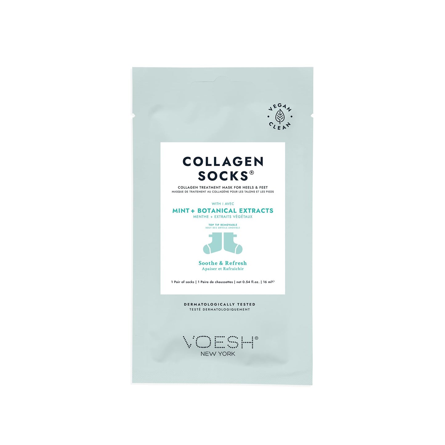 VOESH Collagen Socks 5-Pack – Vegan Foot Treatment for Dry, Cracked Feet