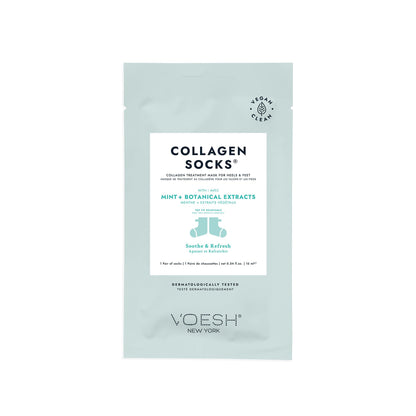 VOESH Collagen Socks 5-Pack – Vegan Foot Treatment for Dry, Cracked Feet