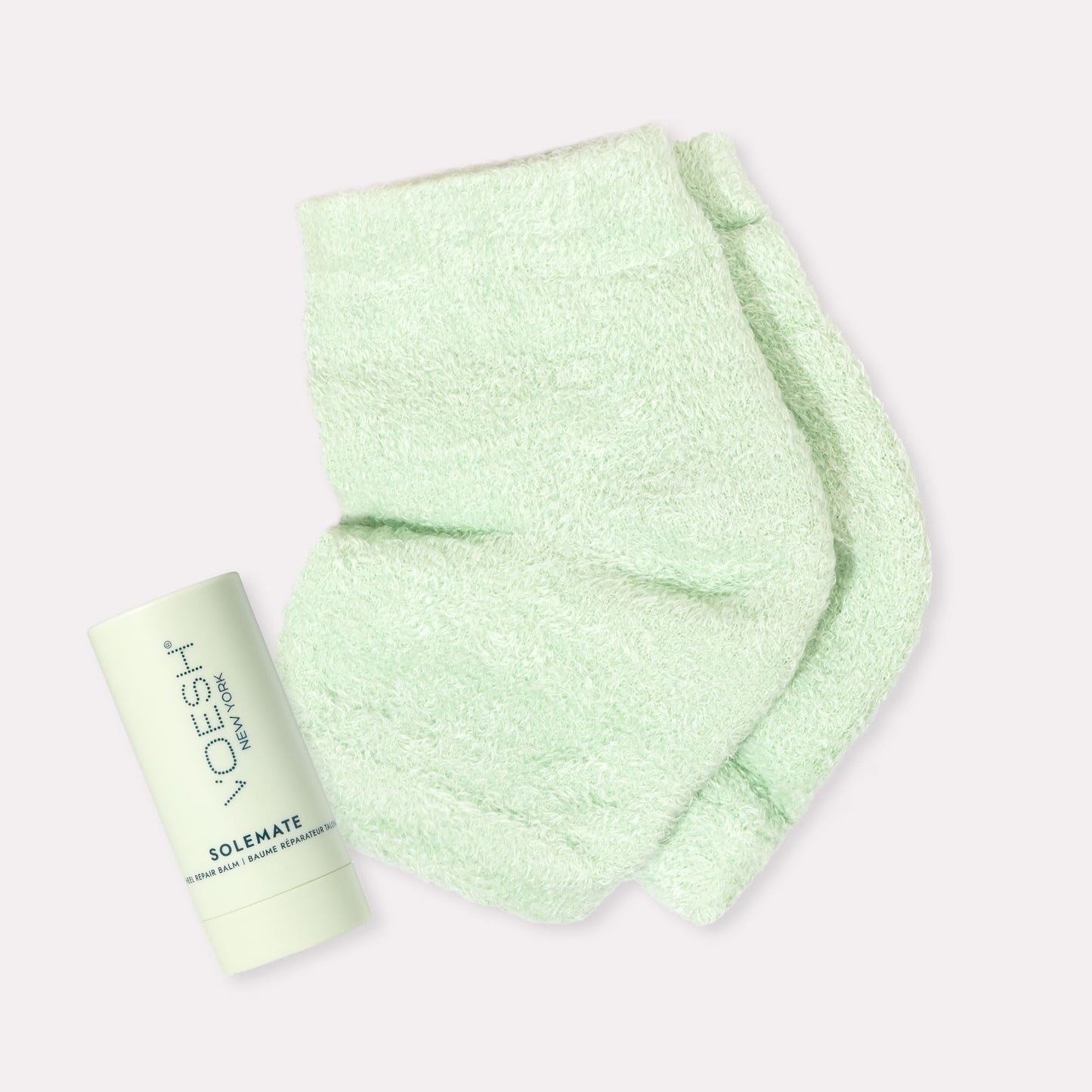 VOESH Heel Repair Duo – Solemate Balm & Moisturizing Heel Socks for At-Home Foot Care
