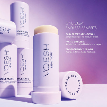 VOESH Solemate Heel Repair Balm – Lavender | Deep Moisturizing Foot Care for Rough Heels